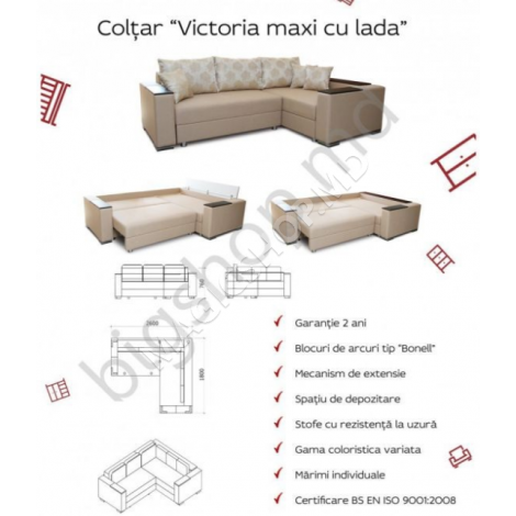 Угловой диван Victoria Maxi
